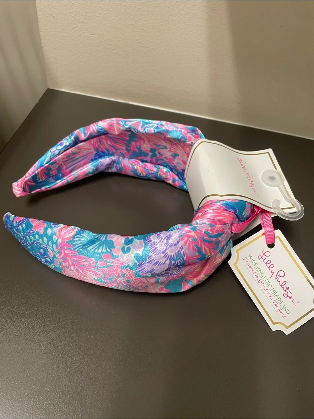 Lilly Pulitzer Pink & Turquoise Mermaid Knot Headband